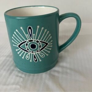 STAY WILD MOON CHILD Evil Spiritual Eye Turquoise Teal Large Coffee Tea Mug